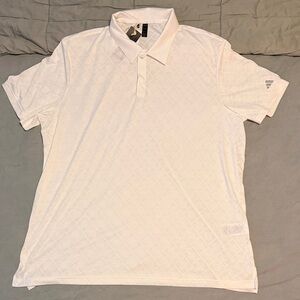 Adidas White Golf Polo Shirt